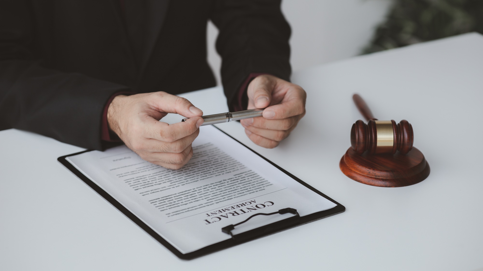 Lawyers, lawyers in the office and legal documents for use in arguing and planning cases for clients